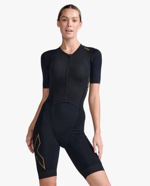 2XU Light speed trisuit korte mouw zwart dames