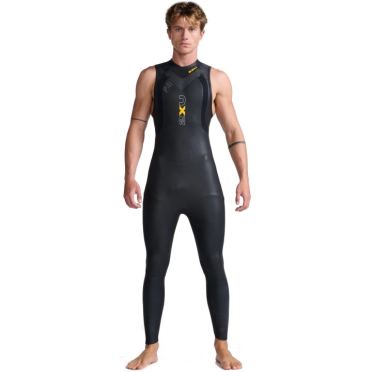 2XU Propel:1 mouwloos wetsuit zwart/oranje heren 