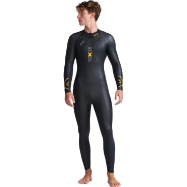 2XU Propel:1 lange mouw wetsuit zwart/oranje heren 