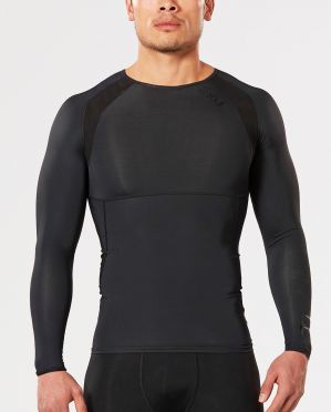 2XU Refresh Recovery compressieshirt lange mouw zwart heren