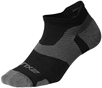 2XU Vectr merino light Noshow compressie sokken zwart 