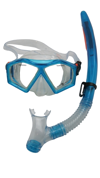 Aqua Lung Sport Molokai + Spout Kids Snorkelset aqua 