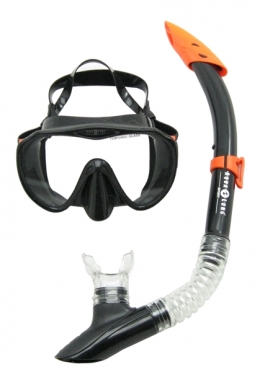 Aqua Lung Sport Malibu + Vera Cruz Snorkelset heren zwart