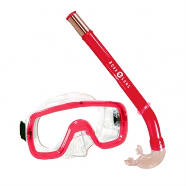 Aqua Lung Sport Peeka + Tonga Kids Snorkelset rood