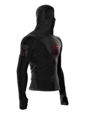 Compressport 3D Thermo ultralight racing hoodie zwart
