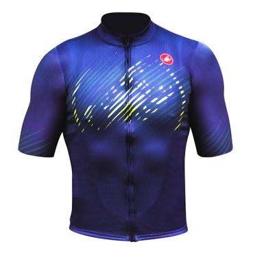 Castelli Giungla SS fietsshirt paars/groen heren 