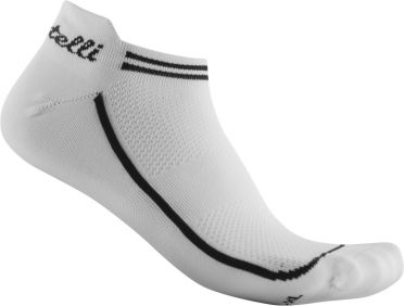 Castelli Invisible fietssoken kort wit unisex 