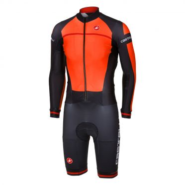 Castelli CX 2.0 speedsuit oranje/zwart heren