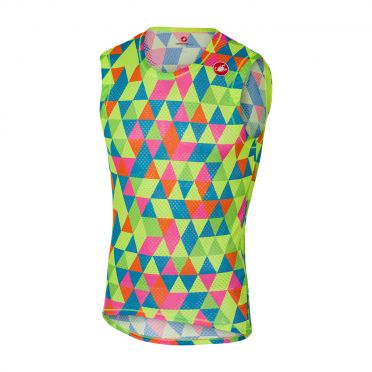 Castelli Pro mesh mouwloos ondershirt multikleur fluo heren