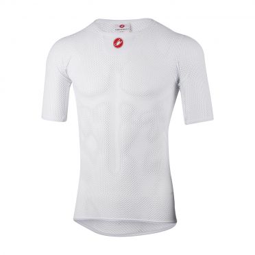 Castelli Core mesh 3 korte mouw ondershirt wit heren 