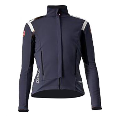 Castelli Perfetto RoS fietsjack lange mouw donkerblauw dames 