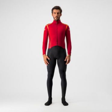 Castelli Sanremo RoS thermosuit rood/zwart heren