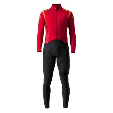 Castelli Sanremo RoS thermosuit rood/zwart heren