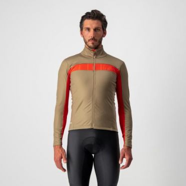 Castelli Mortirolo VI fietsjack olijfgroen heren