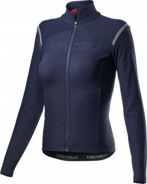Castelli tutto nano RoS fietsshirt lange mouw blauw dames