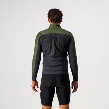 Castelli Unlimited Puffy lange mouw fietsjack groen heren