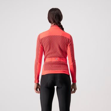 Castelli Sfida 2 fietsshirt lange mouw zwart/wit dames