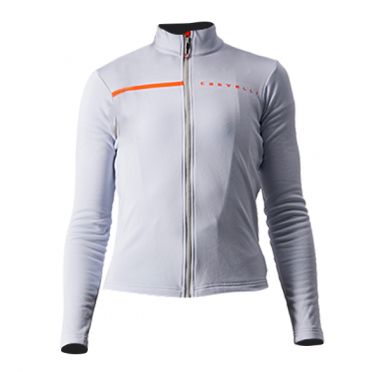 Castelli Sinergia 2 fietsshirt lange mouw zilvergrijs dames