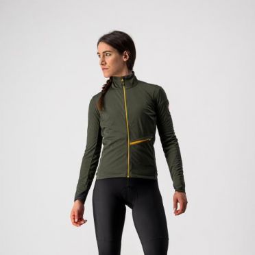 Castelli GO fietsjack fietsjack groen dames