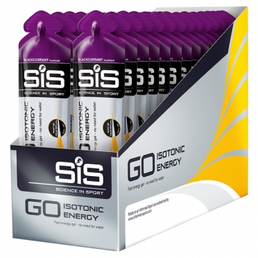 SIS GO Isotonic energiegel zwarte bes 30 stuks 