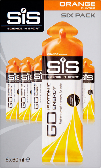 SIS GO Isotonic energiegel sinaasappel 6 stuks