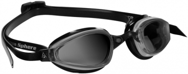 Aqua Sphere K180 Zwembril donkere lens zilver/zwart