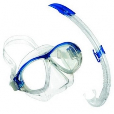 Aqua Lung Sport Coral LX + Airflex LX Snorkelset blauw
