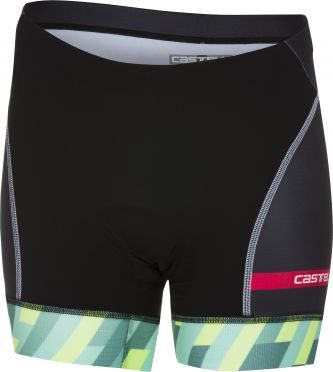 Castelli Free W tri short (kort) mint/geel/zwart dames