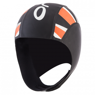 Orca Neopreen thermal swimcap zwart/oranje