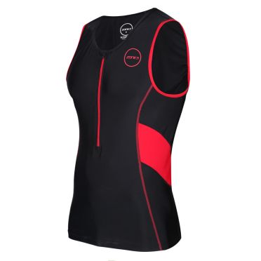 Zone3 Activate tri top mouwloos zwart/rood heren 