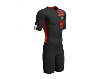 Compressport Aero korte mouw trisuit zwart heren