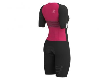 Compressport Aero korte mouw trisuit zwart dames