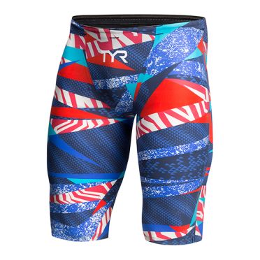TYR Avictor prelude jammer rood/wit/blauw heren