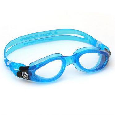 Aqua Sphere Kaiman transparante lens zwembril blauw