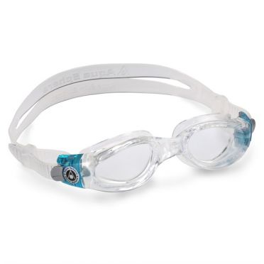 Aqua Sphere Kaiman transparante lens small fit zwembril aqua/wit 
