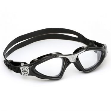 Aqua Sphere Kayenne Zwembril transparante lens zwart/zilver 