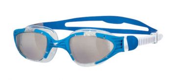 Zoggs Aqua flex transparante lens zwembril blauw/wit