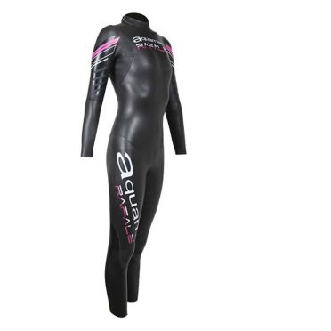 Aquaman Rafale lange mouw wetsuit zwart/roze dames 