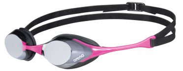 Arena Cobra Swipe mirror zwembril zilver/roze 