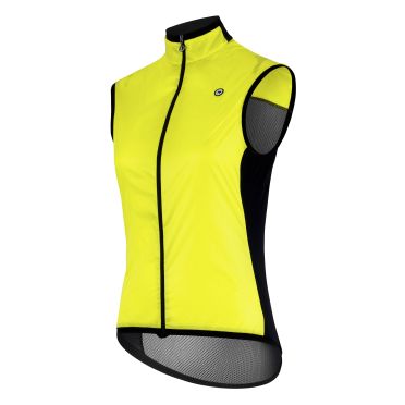 Assos UMA GT C2 wind fietsvest geel dames 