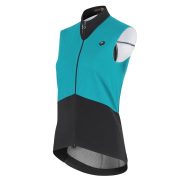 Assos UMA GTV spring/fall fietsvest C2 turqoise green dames 