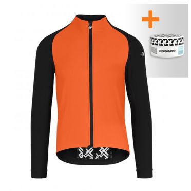 Assos Mille GT winter EVO fietsjack oranje heren 