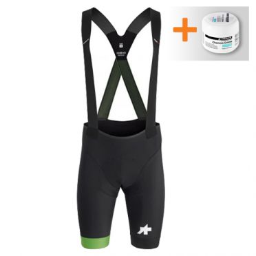 Assos S9 Equipe RS bibshort zwart/groen heren