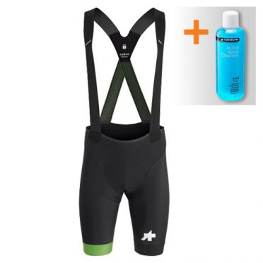 Assos S9 Equipe RS bibshort zwart/groen heren