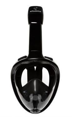 Atlantis Full face snorkelmasker zwart
