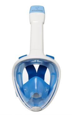 Atlantis Full face snorkelmasker wit/blauw 