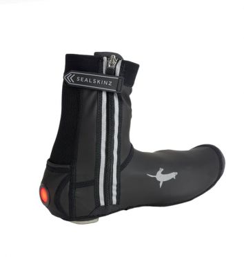 Sealskinz All weather LED fiets open zool overschoen zwart