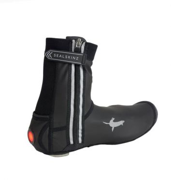 Sealskinz Barsham All weather LED fiets open zool overschoen zwart 