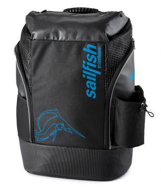 Sailfish Triathlon rugzak cape town 35 liter zwart/blauw