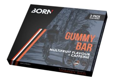 Born Gummy bar multifruit + Caffeine box 3 x 30g 